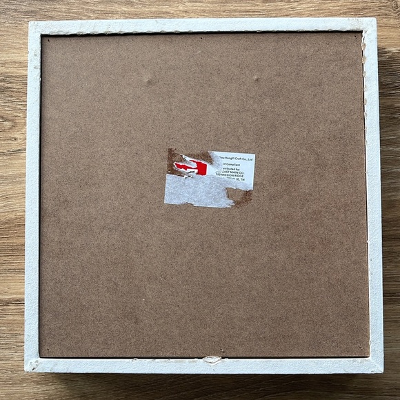 EUC Countdown DAYS UNTIL Christmas Wooden Sign 8” x 8” Advent Holiday - Picture 2 of 2